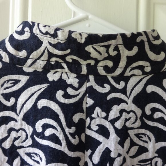 Liz Claiborne women's jacket size XL, black with white print, 3/4 sleeves, lined - Picture 12 of 16